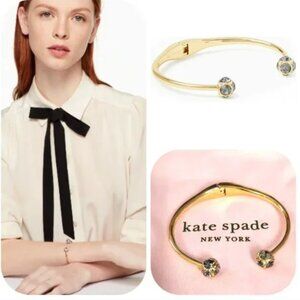 NWT Kate Spade Lady Marmalade Crystal ball Open Cuff Bracelet